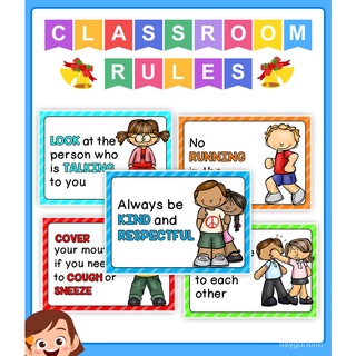 15Pcs Classroom Decoration English Poster Cards Children Toys Teaching Aids