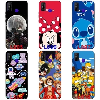 Soft silicone painted print case Anime soft casing Protective shell Colorful Cartoon Pattern soft TPU Back cover For Tecno Spark 6 GO 6.52 '' handphone case