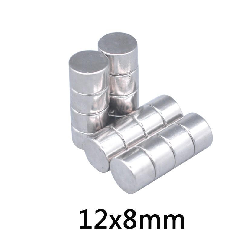 1ชิ้น แม่เหล็ก 12x8มิล Magnet Neodymium 12x8mm แม่เหล็กแรงสูง 12x8mm แรงดูดสูง 12*8mm