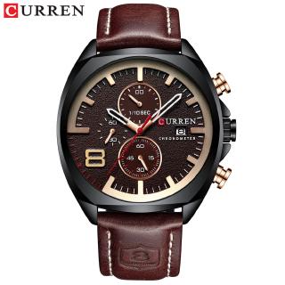 Mens Watches Top Brand Luxury CURREN Mens Army Military Sport Watch Men Casual Leather Quartz Watch Masculino