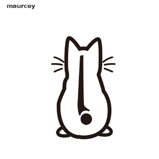 Maurcey สติกเกอร์ที่ปัดน้ําฝน ติดกระจกหลังรถยนต์ ลายแมวขยับหาง