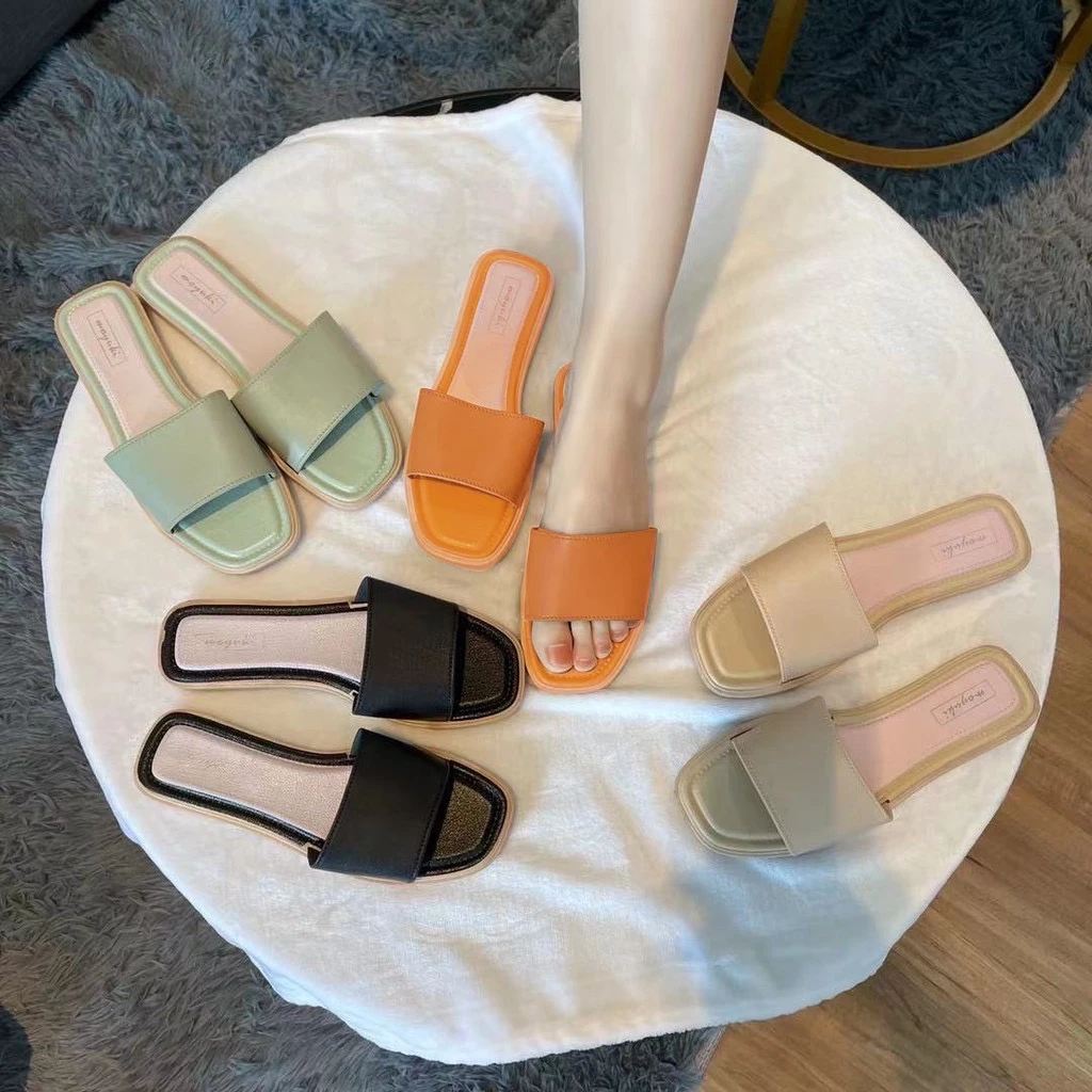 Y2 รองเท้าแตะแฟชั่นยางนิ่ม แตะแบบสวมผู้หญิงใส่สบาย สไตล์เกาหลี ฮอตฮิตตลอดปี แนะนำเพิ่ม1ไซส์ สำหรับผู้เท้าอวบ พร้อมส่ง