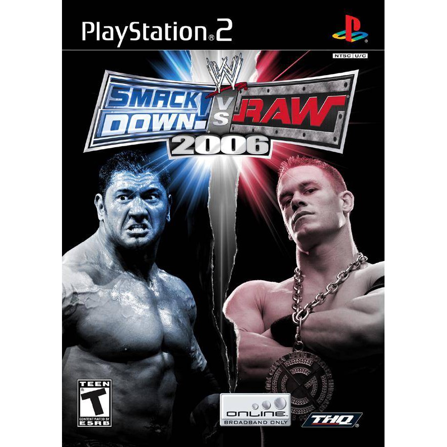 WWE SmackDown! vs. Raw 2006 PS2 แผ่นเกมส์ps2 แผ่นเกมเพล2 เกมps2 เกมมวยปล้ำ wweps2