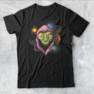 ✶▪✶Leafy Space Alien Merch คลาสสิกราคาถูก Funnytop Mens # Dm รอบคอแขนสั้น Tee All-Match Streetwear