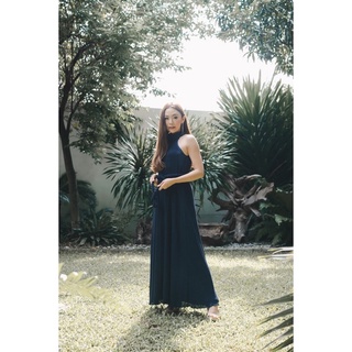 Bridal Pleated Dress  สีNAVY สูงชะลูด​ เก็บทรง​ ​อลังเว่อร์จ้า