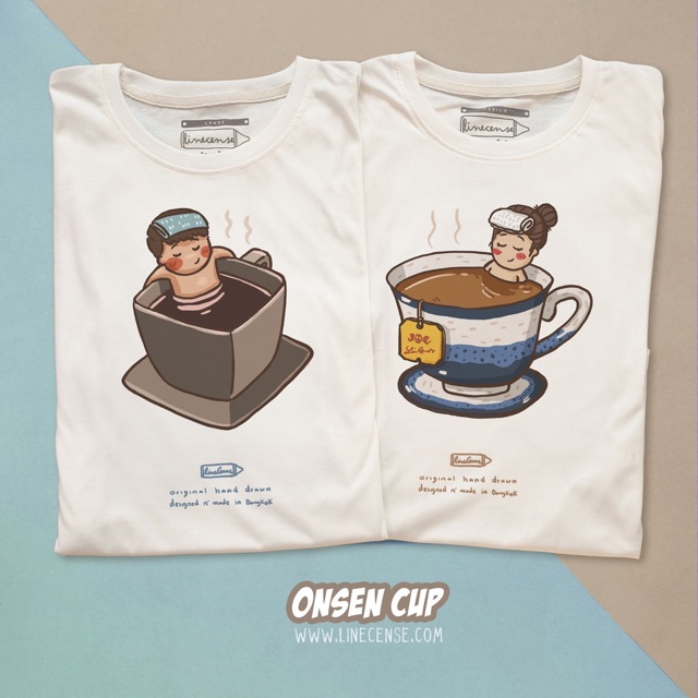 เสื้อคู่รักลาย onsen cup 💕💕