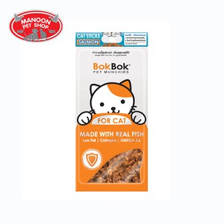 [MANOON] BOK BOK Cat Sticks Salmon สติ๊กปลา - แซลมอน 35g