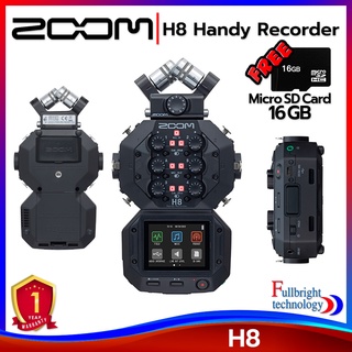 เครื่องบันทึกเสียง Zoom H8 Portable Handy Recorder รับประกันโดยศูนย์ไทย 1 ปี แถมฟรี! Micro SD 16GB