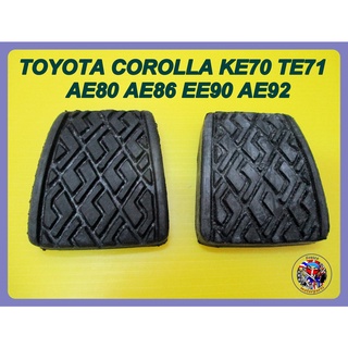 ยางแป้นเบรก ยางแป้นคลัทช์ -  TOYOTA COROLLA KE70 TE71 AE80 AE86 EE90 AE92 MR2 Brake Pedal + Clutch Pedal Rubber Set