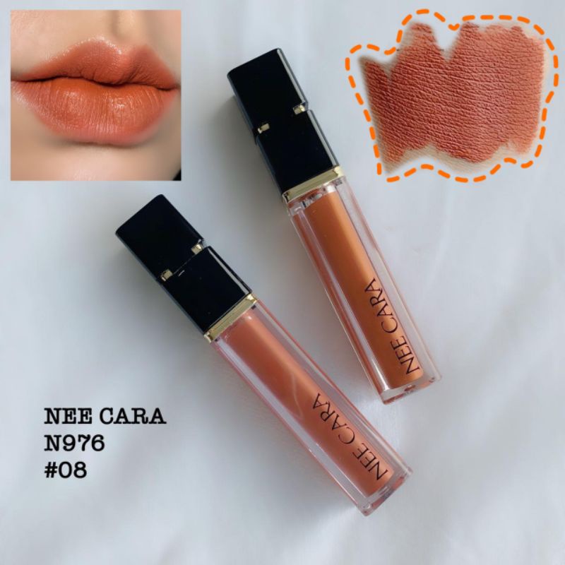 𝗟𝗜𝗤𝗨𝗜𝗗 𝗟𝗜𝗣𝗦𝗧𝗜𝗖𝗞 NEECARA ลิปสติก แบบจุ่มเนื้อแมตต์ กันน้ำ