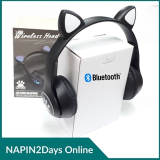 HEADSET BLUETOOTH หูฟังบลูทูธ หูฟังไร้สาย หูฟังไร้สายแบบครอบหูหูฟัง Cat Ear ที่ได้รับความนิยม