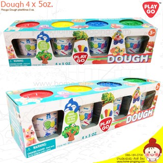 Playgo Dough ชุดแป้งโดว์กระปุก.... แป้งโดว์ 4 สี ช่วยเติมเต็มจินตนการ