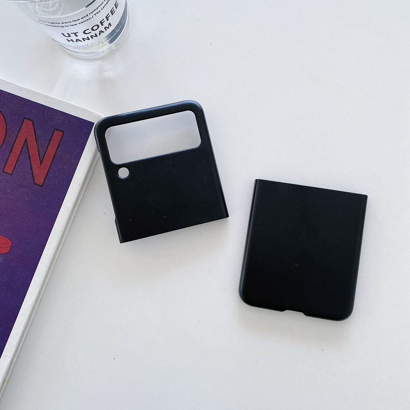 สําหรับ Samsung Galaxy Z Flip5 Flip4 Flip3 ZFlip6 Flip7FE ใหม่ป้องกันลายนิ้วมือ Ultra-thin Smooth Matte PC กรณี Hard กลับฝาครอบป้องกัน