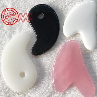 เรซิ่นรูปหัวใจ Gua Sha สําหรับนวดหลังและคอและเอว J1L1