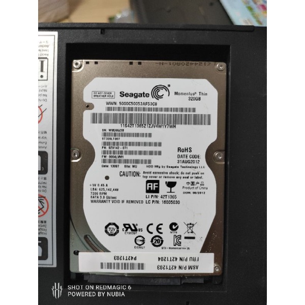 Harddisk Notebook 2.5 320GB