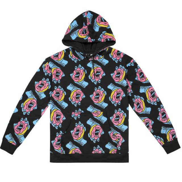 odd future x santa cruz screaming donut red hoodie