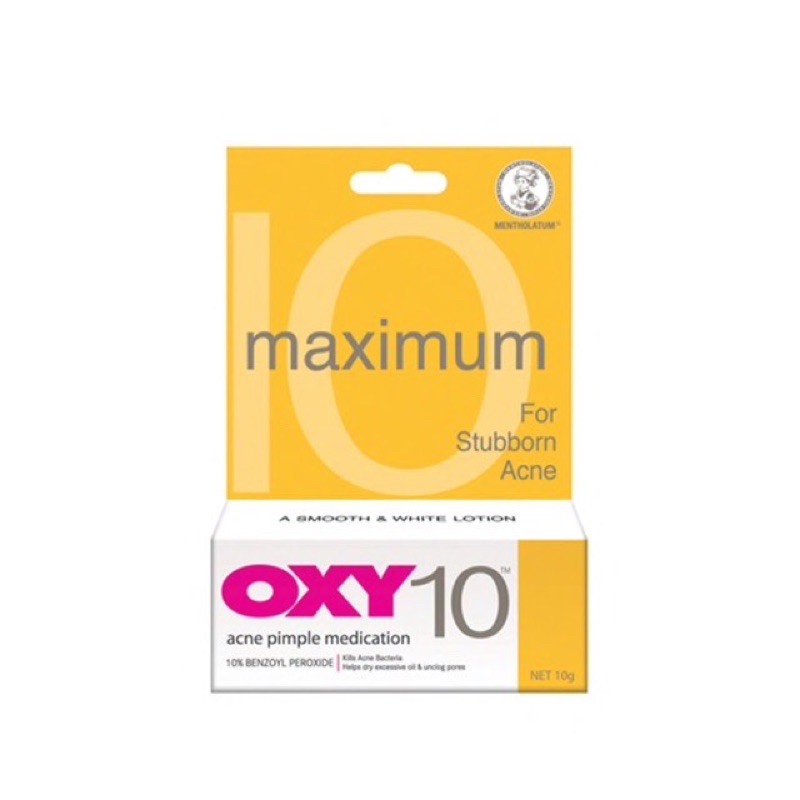 Oxy10 ขนาด10กรัม ครีมแต้มสิว ครีมกำจัดสิว