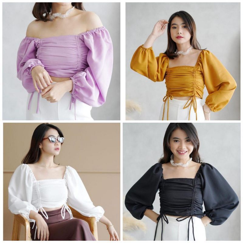 Big Size S~Xxxxl Mabelle Drawstring Top