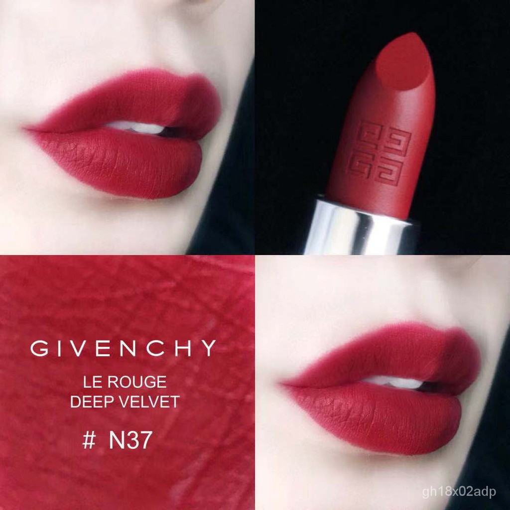 GIVENCHY Le Rouge Deep Valvet Lipstick N37 เนื้อแมท ของแท้ ...