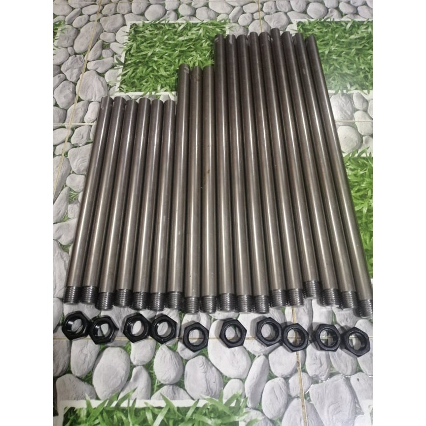 เหล็กเพลา1นิ้วยาว60,50,40 cmมีทั้งแบบกลึงเกลียว 2 ด้านและด้านหางกัดร่องลิ่มและบ่าจี้น็อต ใช้เวลาผลิต 1วัน