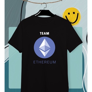 To the Moon 🚀🌕 ETHEREUM เสื้อยืดลายเหรียญคริปโต  Cryptocurrency  ผ้า Cotton 💯 ใส่สบาย สีสันสดใส สกรีนแบบ DTG