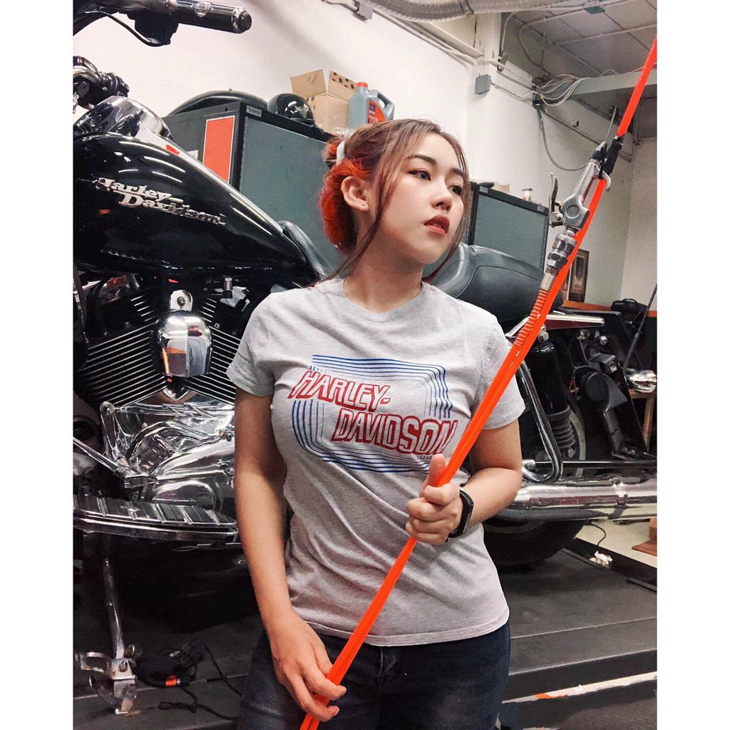 เสื้อยืดลิขสิทธิ์แท้ Harley-Davidson Tee-Knit,Grey