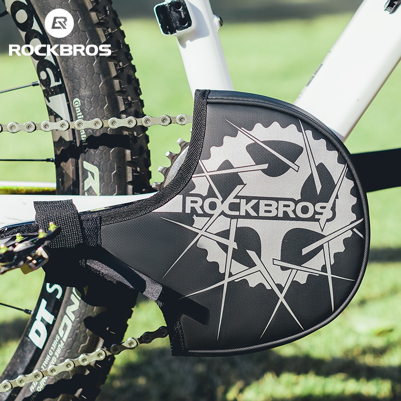 ROCKBROS ฝาครอบเฟืองข้อเหวี่ยง ยืดหยุ่น กันตก อุปกรณ์เสริม สําหรับจักรยานเสือภูเขา
