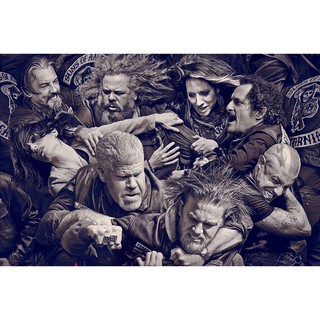 โปสเตอร์ ซีรีส์  Sons of Anarchy SOA TV Series Poster หนัง รูปภาพ ภาพติดผนัง โปสเตอร์ภาพพิมพ์ Movie Poster