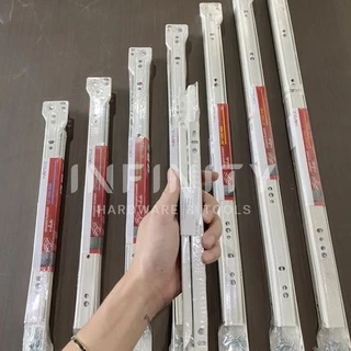 Hafele รางลิ้นชักระบบลูกล้อตอนเดียว (รับใต้) ขนาด 10"-24"