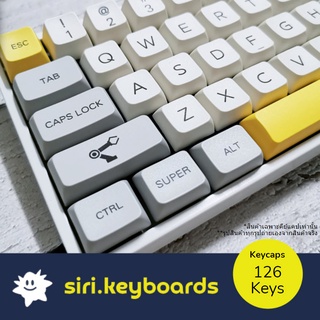 [พร้อมส่ง] Heavy Industry Theme Keycaps ปุ่มคีย์บอร์ด 126 ปุ่ม (ANSI/PBT/MDA/Dye-Sub)