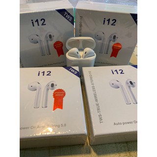 หูฟัง i12 TWS ไร้สายบลูทูธ Earbuds ใช้ได้ทุกรุ่น เปิดและเชื่อมต่ออัตโนมัติ