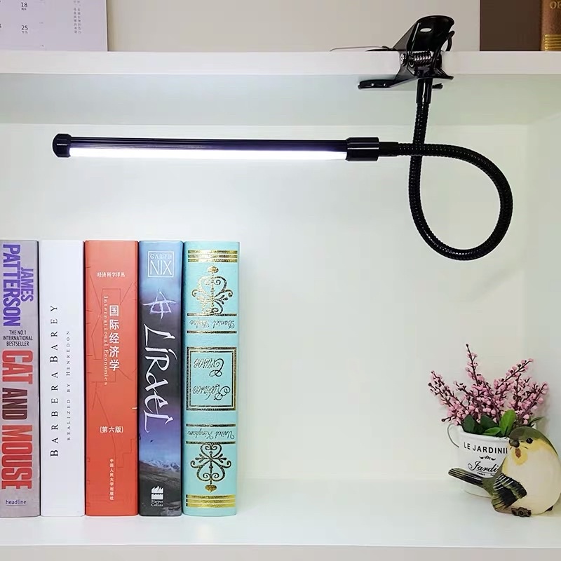 โคมไฟหนีบโต๊ะ LED อะโลมีเนียม6W5V
