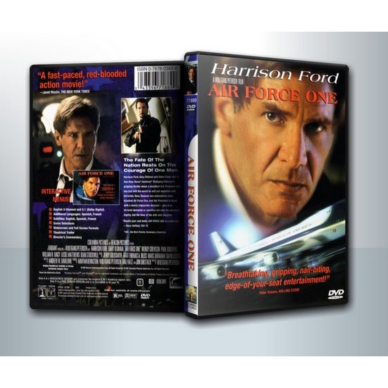 [ DVD Movie มีปก+สกรีนแผ่น-ไม่มีกล่อง ] AIR FORCE ONE แอร์ ฟอสวัน ผ่านาทีวิกฤตกู้โลก ( 1 DVD )