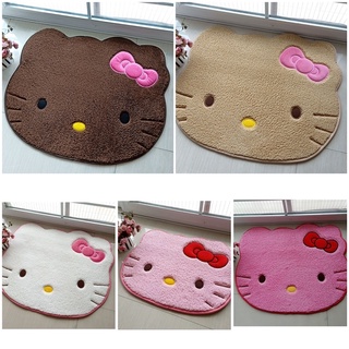 พรมนุ่ม แฟชั่น พรมปูพื้น พรมเช็ดเท้า พรมห้องรับแขก ลาย sanrio Hello kitty ของตกแต่งห้อง มินิมอล