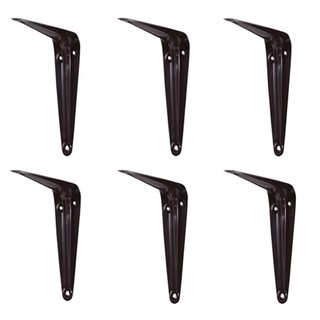 HAFELE ฉากรับชั้น แพ็ค 6 ตัว ขนาด 4" x 5" รุ่น 492.10.031 สีน้ำตาล