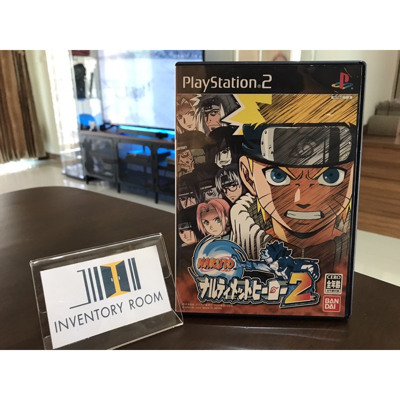 แผ่นเกมส์ Ps2 Naruto 2 มือ 2 แผ่นแท้ Zone NTSC Japan (เล่นกับเครื่องแท้เท่านั้น)