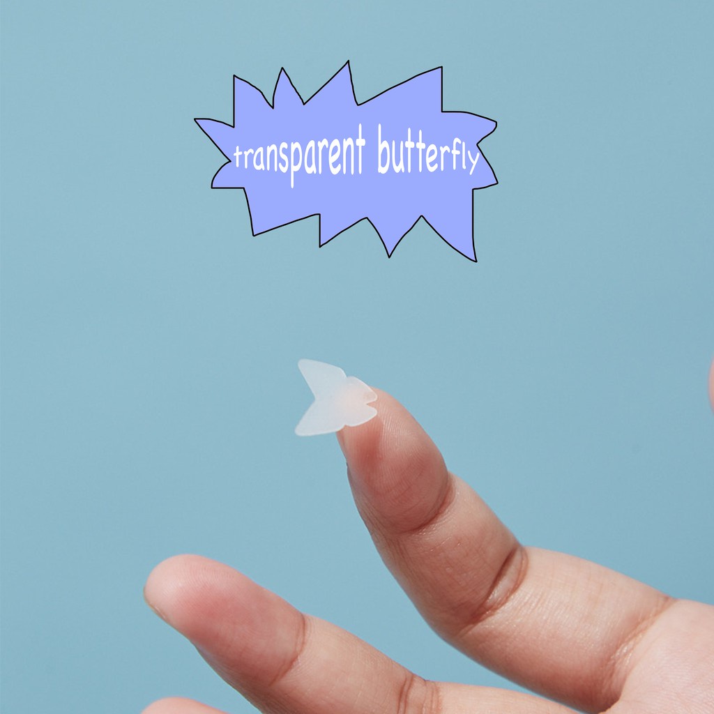 บ้าน▪แผ่นแปะสิวไฮโดรคอลลอยด์แบบใส grrrbeauty ลายผีเสื้อ transparent butterfly