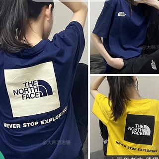 Thenorthface เสื้อยืดแขนสั้น ขนาดใหญ่ มาตรฐาน เหมาะกับฤดูร้อน สําหรับผู้ชาย และผู้หญิง