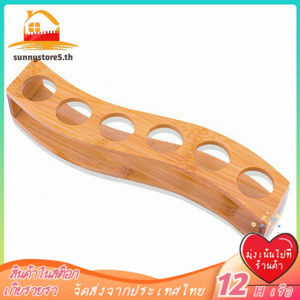 in stock】Shot Glass Holder Set-1Oz/30Ml Shot Glass Set Bamboo Shot Glass Holder, 6Pcs Shot Glass Set