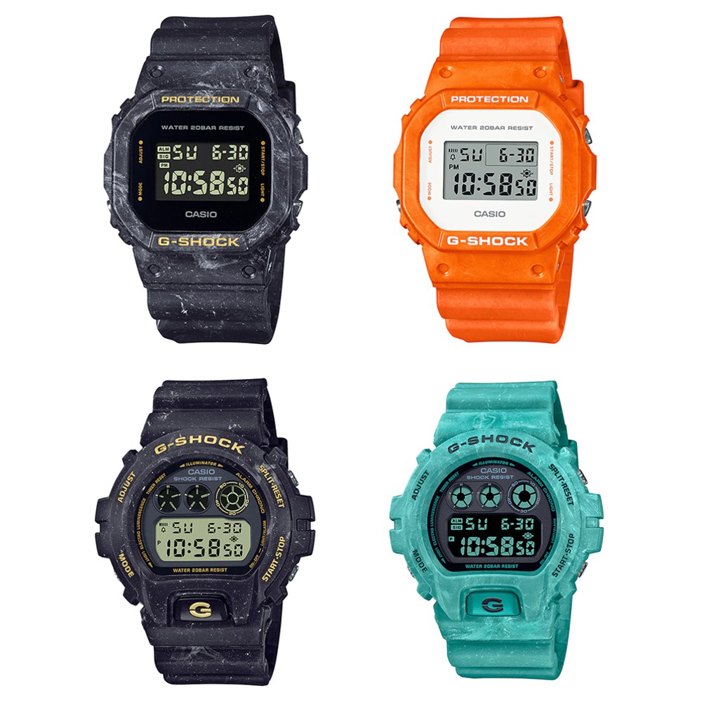 Casio G-Shock นาฬิกาข้อมือผู้ชาย สายเรซิ่น รุ่น DW-5600WS,DW-6900WS (DW-5600WS-1,DW-5600WS-4,DW-6900WS-1,DW-6900WS-2)