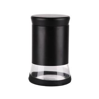 💥โปรสุดพิเศษ!!!💥 ขวดโหลแก้วกลมฝาเกลียว M สีดำ ขวดโหล ROUND GLASS CANISTER WITH SCREW LID M BLACK