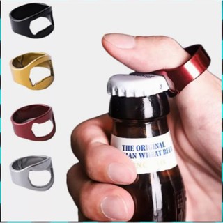 แหวนเปิดขวด ที่เปิดขวด Ring Bottle Opener ขนาด 20 mm. สีเงิน Set 2ชิ้น