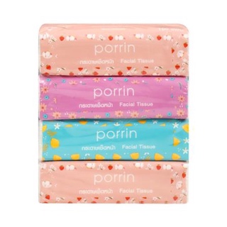 กระดาษเช็ดหน้า PORRIN SOFT PACK 150 แผ่น แพ็ค 4