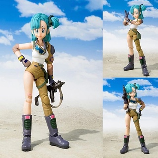 โมเดลฟิกเกอร์ PVC อนิเมะ Dragon Ball SHF BULMA ของเล่นสําหรับเด็ก