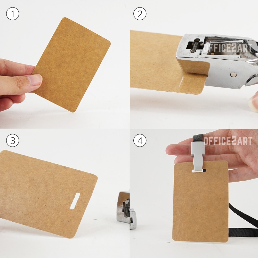 เครื่องเจาะรูบัตร วงรี DL101 / DL0101 เครื่องเจาะรูเดียว ที่เจาะรูกระดาษ ที่เจาะรูบัตร ID Card Punch