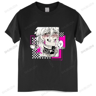 GILDAN เสื้อยืดแขนสั้นลําลอง ผ้าฝ้าย 100% พิมพ์ลายอนิเมะ Komaeda Nagito Danganronpa แฟชั่นฤดูร้อน สําหรับผู้ชาย Y2KSize