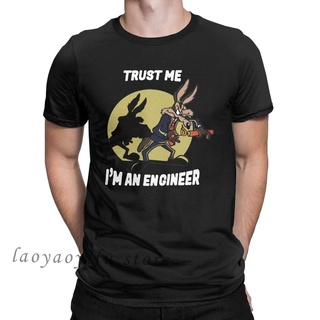 เสื้อยืดคอกลม พิมพ์ลาย Trust Me Im An Engineer สไตล์วินเทจ แฟชั่นสําหรับผู้ชายสามารถปรับแต่งได้