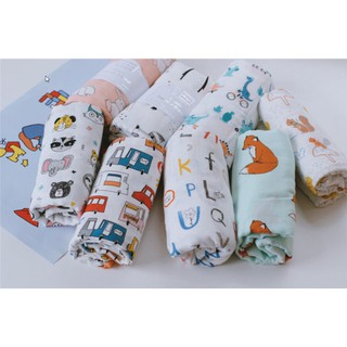ผ้าห่อตัวอเนกประสงค์ มัสลินแบมบู ออร์กานิก Little Muslin 15 ลาย