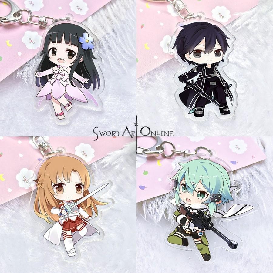 Y&amp;P| Sword Art Online จี้พวงกุญแจอะคริลิคใสสองด้าน