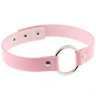 Choker โชคเกอร์หนัง ห่วงกลม◯